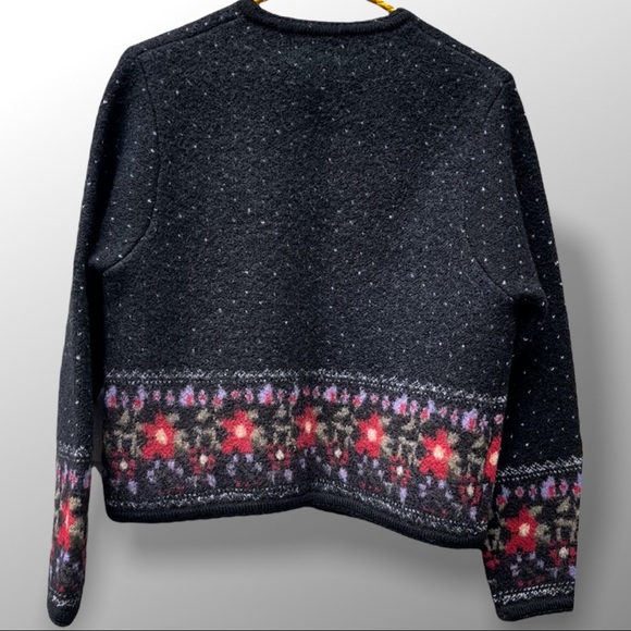 1980’s Vintage Tally-Ho Creations Boiled Wool Cardigan - Picture 5 of 11